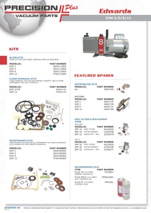 Edwards Clean & Overhaul Kit Part# 34101131ED