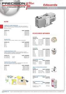 Clean & Overhaul Kit- Nitrile, Edwards RV3, RV5, RV8, RV12
